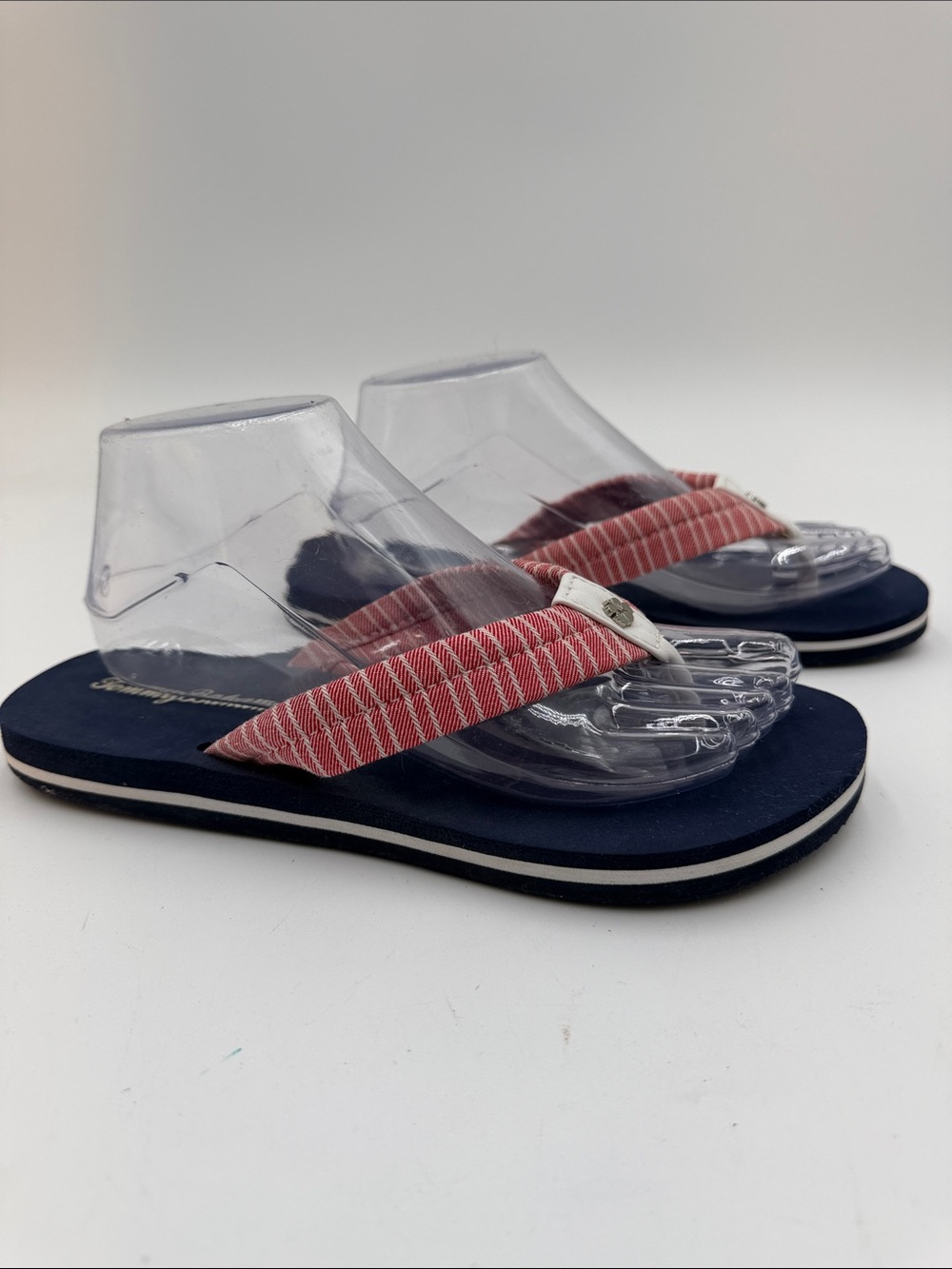 TOMMY BAHAMA sz9.5 PATRIOTIC Red White and Blue Flip Flop Sandals JULY 4th! - Picture 8 of 11